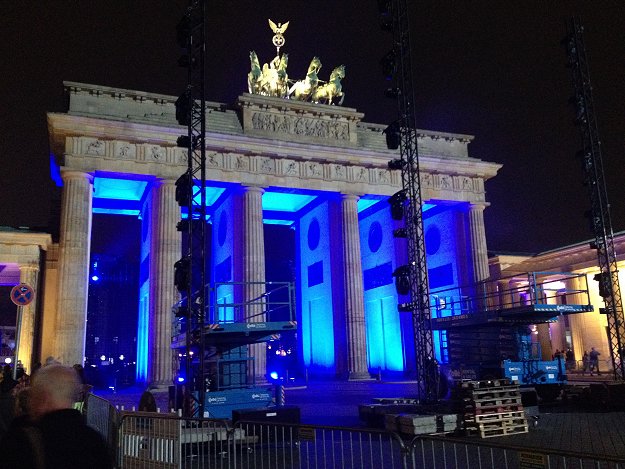 Berlino 9 novembre 2014 – La porta di Brandenburgo